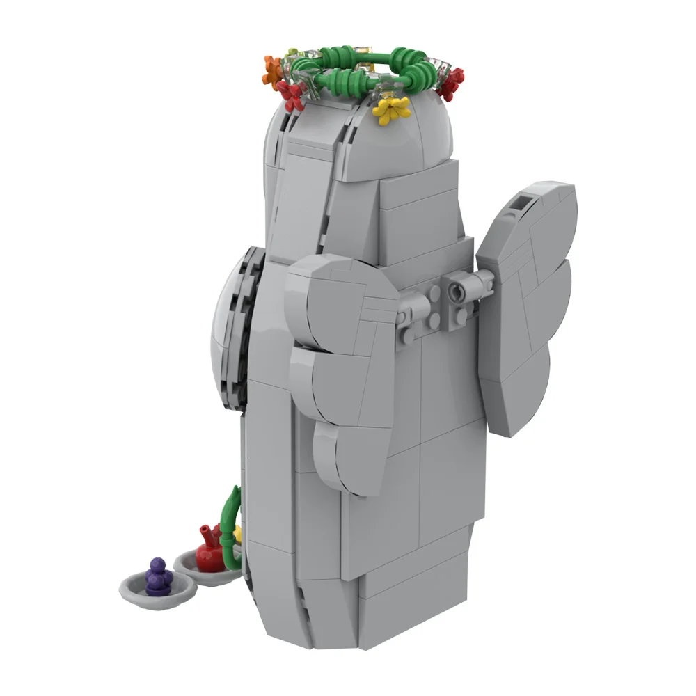 MOC Ｇoddess Statue Figure Model Building Blocks Zeldaed Game Map Blessing and Praying Goddess Statue Sculpture Bricks Toy Gift