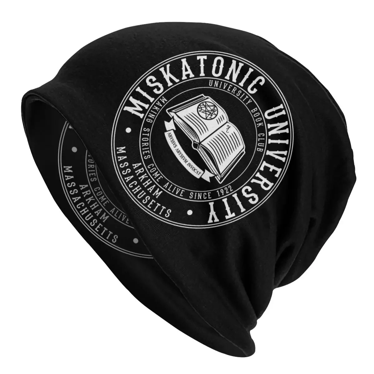 

Miskatonic Book Bonnet Hat Вязаная шапка Хип-хоп Skullies Шапки Шапки Necronomicon Call Of Cthulhu Lovecraft Теплые шапки двойного назначения