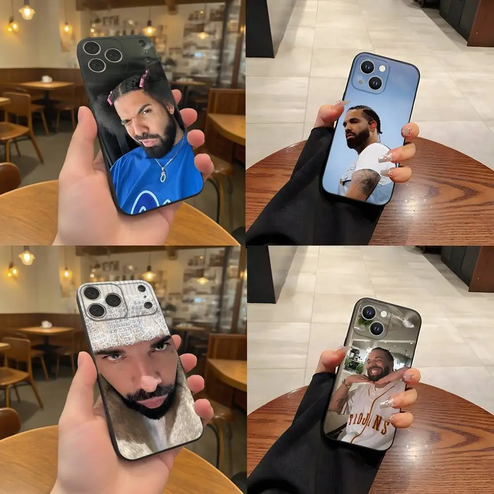 

Drake O-OvO OWL For iPhone 17,16,15,14,13,12,11,Pro,Max,Plus Black Soft Cover Phone Case