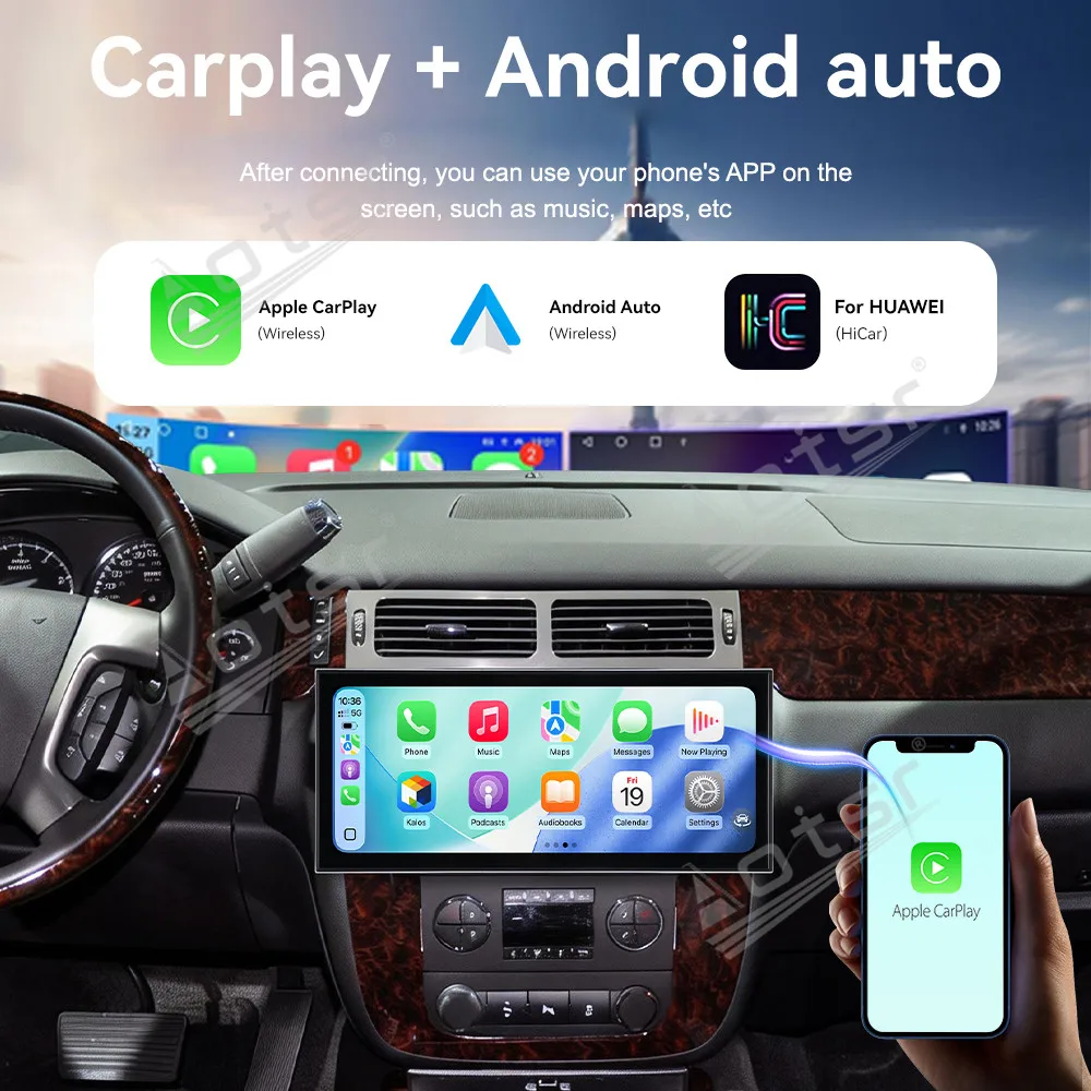 15,8 Zoll In-Dash-Touchscreen-Autoradio GPS-Navigation Stereoanlage für GMC Yukon 2007-2012 Multimedia CarPlay Android Auto Head Unit