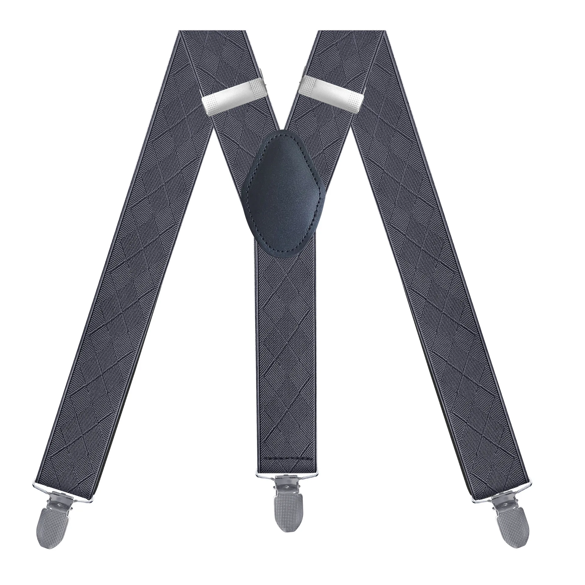 Adult Suspenders 3.5CM Y Type 3 Metal Clips Men's Fashion Suspenders Black Elastic Ke'tiao'jie Trousers braces  Accessories