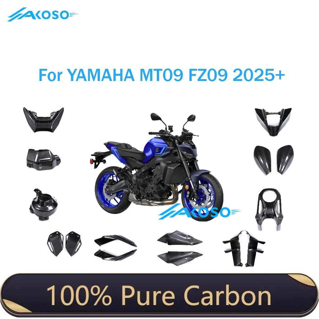 Für Yamaha MT09 FZ09 2025 3K Reine Carbon Faser Motorräder Modifikation Voll Verkleidung Kits