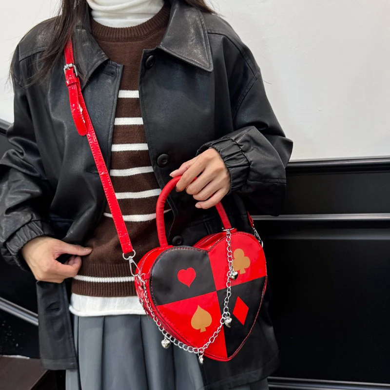

Креативная женская сумка через плечо в форме сердца, модная холщовая сумка с украшением в виде звезды, высококачественная сумка из искусственной кожи с цепочкой, сумка-коробка