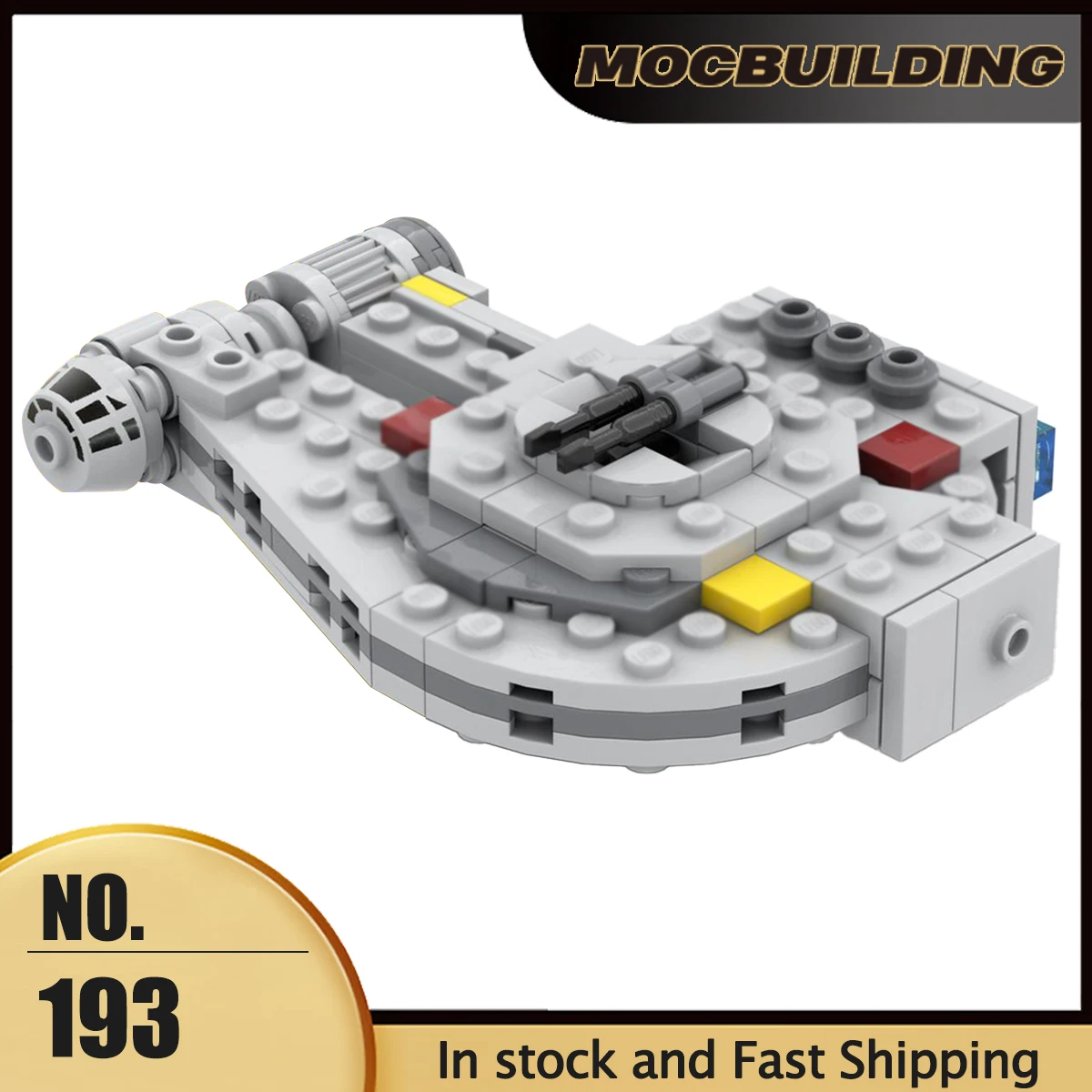 MOC Space Movie Series Micro Outrider Model Building Blocks Creative Ship Toys DIY Assembly Bricks Collection Display Gifts