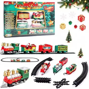 Realistic Christmas Electric Train Set,Easy To Ass-emble & Safe For Kids Gift & Party…