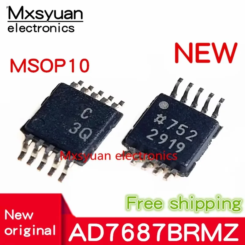 2pcs~10pcs AD7687BRMZ AD7687BRM AD7687B C3Q MSOP10 New original In stock