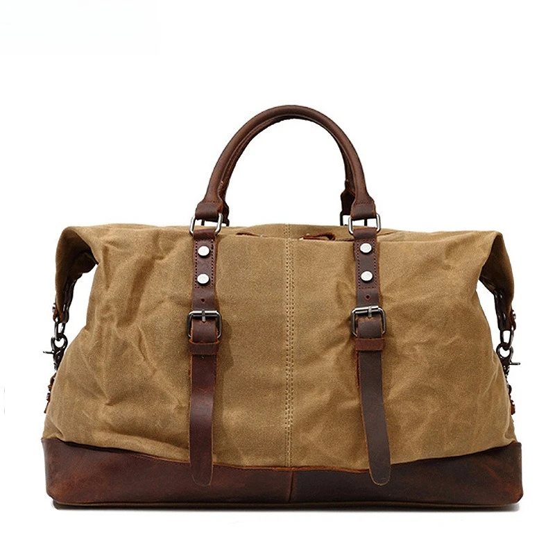 

Водонепроницаемые сумки-тоут Багаж Сумка на плечо для путешествий из натуральной парусиновой кожи для мужчин Дорожная Сумка Bolsas