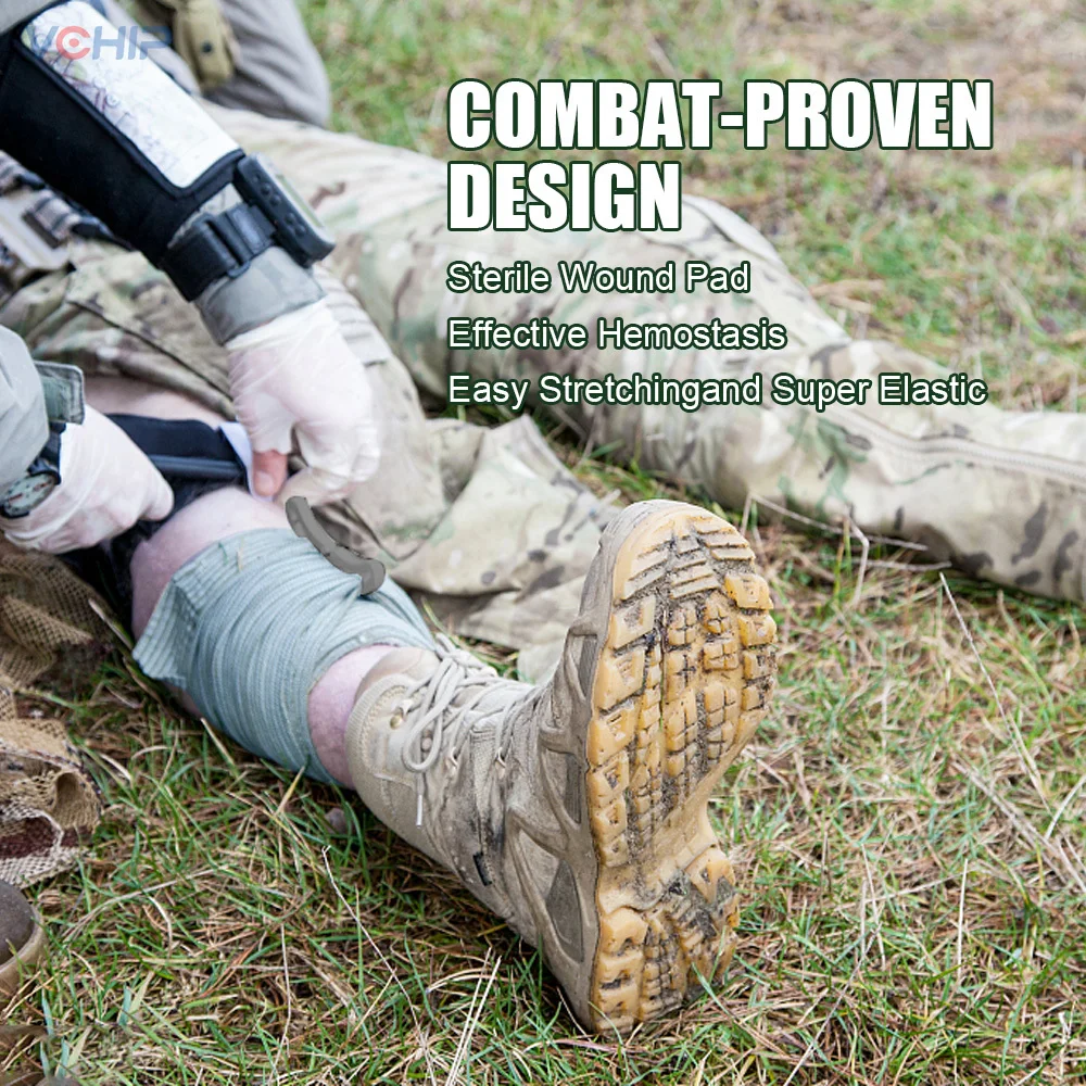 Israel Bandage Trauma Kit Emergency Compression Tourniquet Medical Dressing Sterile Roll Bandage High Elastic First-aid Outdoor