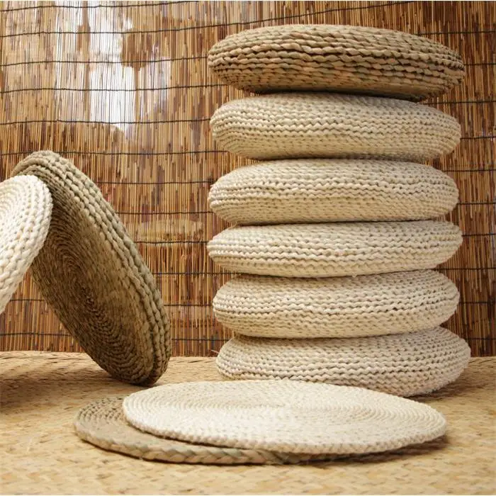 

Thickened Woven Grass Zafu Cushion Chinese Style Corn Husk Pad Children's Grass Pad Home Decorative Cushion/Yanxie Brand