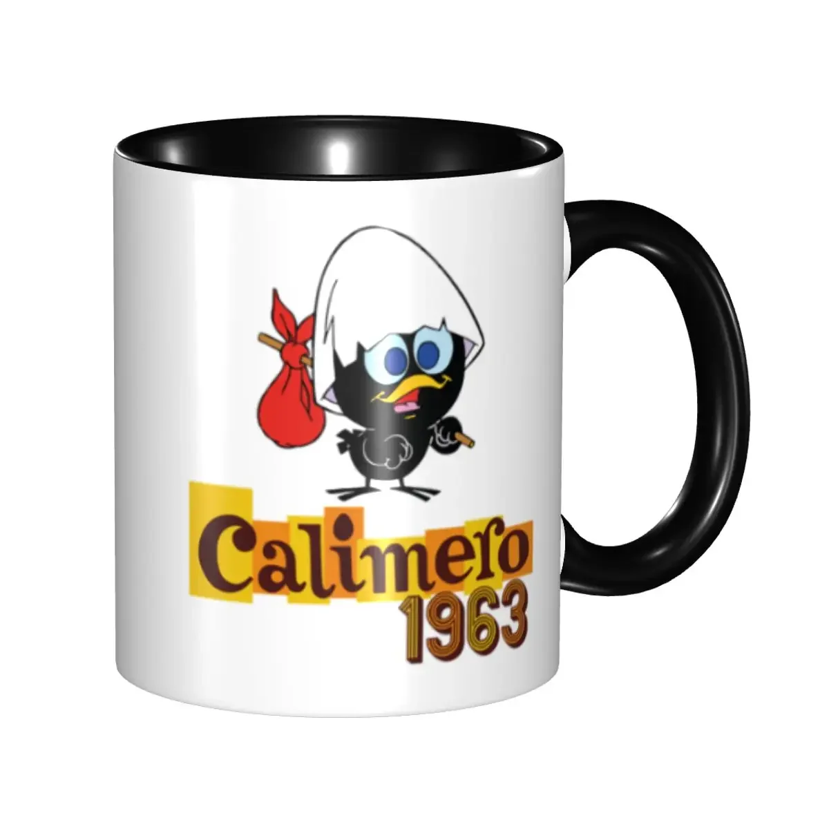Cartoon Chiken Calimero Coffee Mugs DIY Customized Ceramic Mug Cup Creative Present