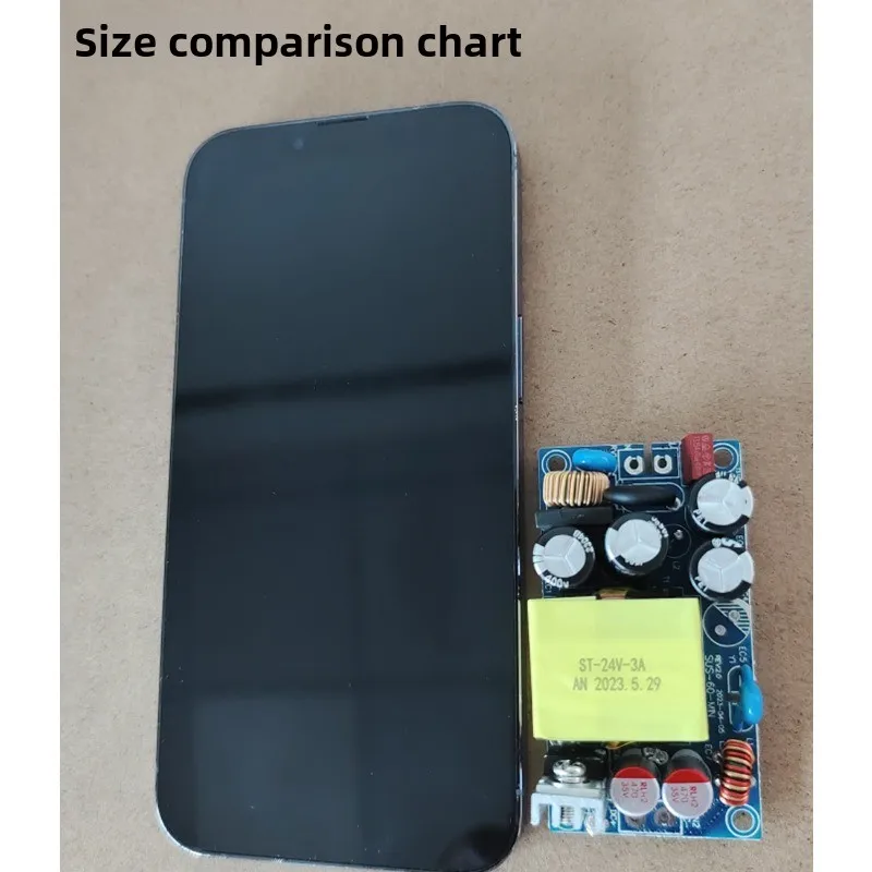 72W GaN Open Frame Switch Power Board 12V 6A /24V 3A Industrial Built-in AC To DC Converter Bare Circuit Board