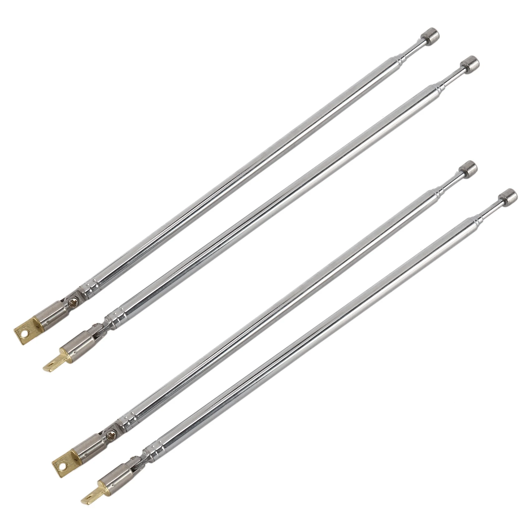 ATP5 2 زوج 62.5 سنتيمتر 24.6 بوصة 4 قسم تلسكوبي الفولاذ المقاوم للصدأ AM FM راديو هوائي عالمي