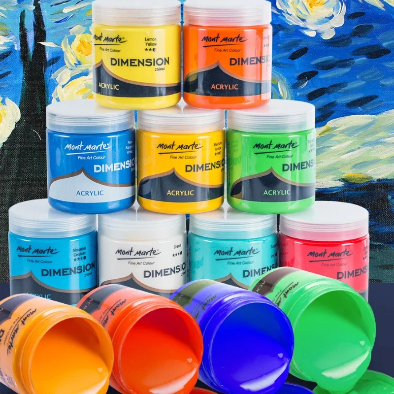 250ML Canned High-gloss Acrylic Paint Waterproof and Light-fast Pigment for Children's Wall Painting DIY Clothing Graffiti