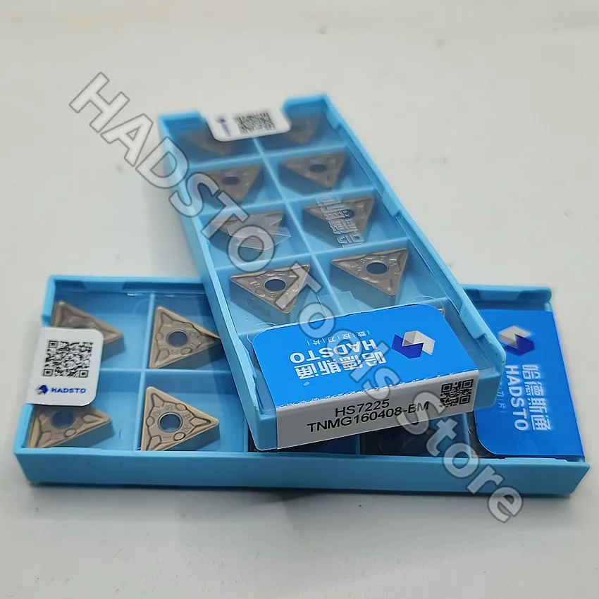 50pcs TNMG160408-BM HS7225 TNMG160408-BM TNMG160408 TNMG332 HADSTO CNC carbide inserts Turning inserts For Stainless steel