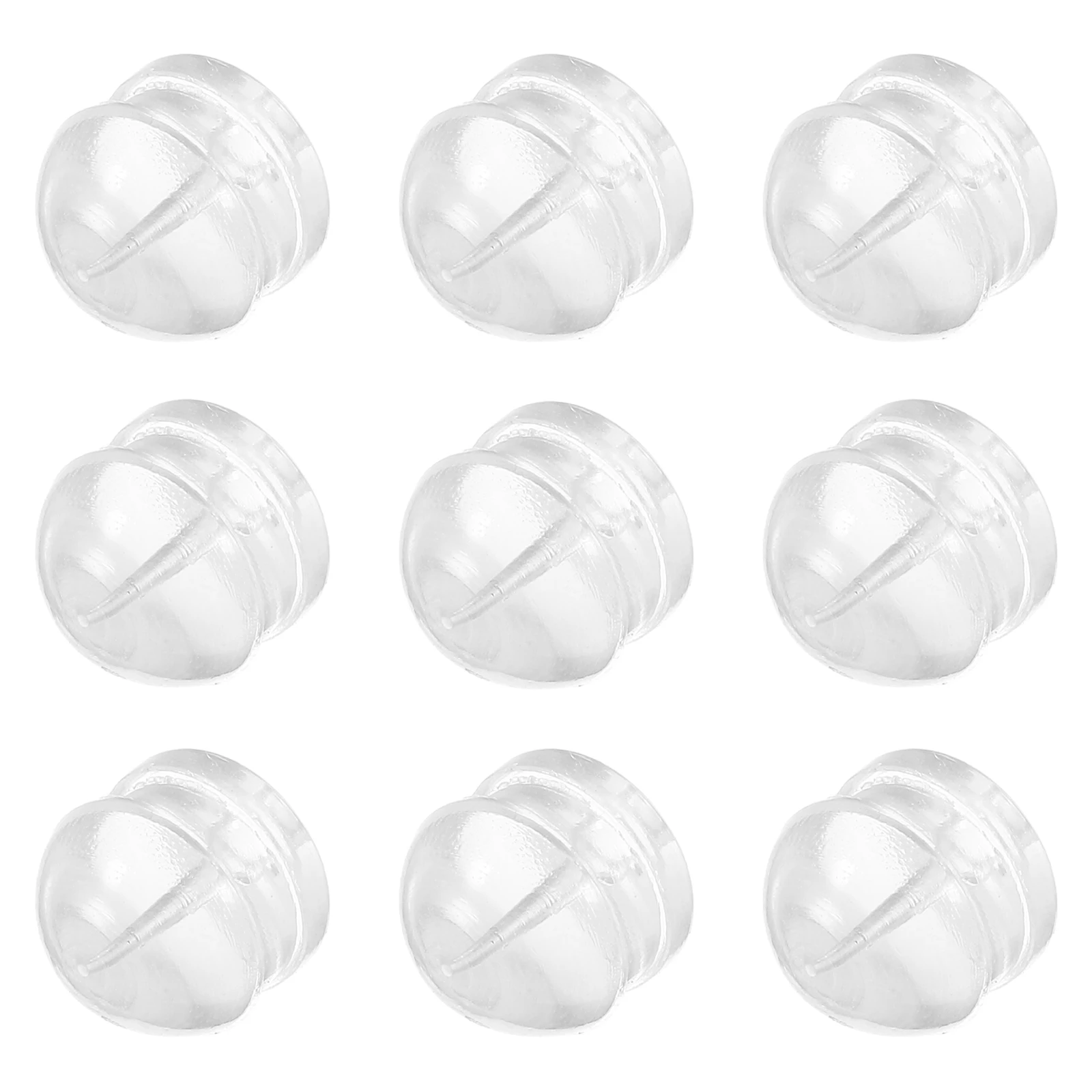 

100pcs Pinky Ear Cap Earring Accessories Diy Plug Work Durable Silicone Replacement Locking Earring Backs For Women Studs Heavy