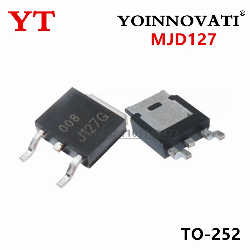 20Pcs New MJD127 Darlington transistor 8A 100V