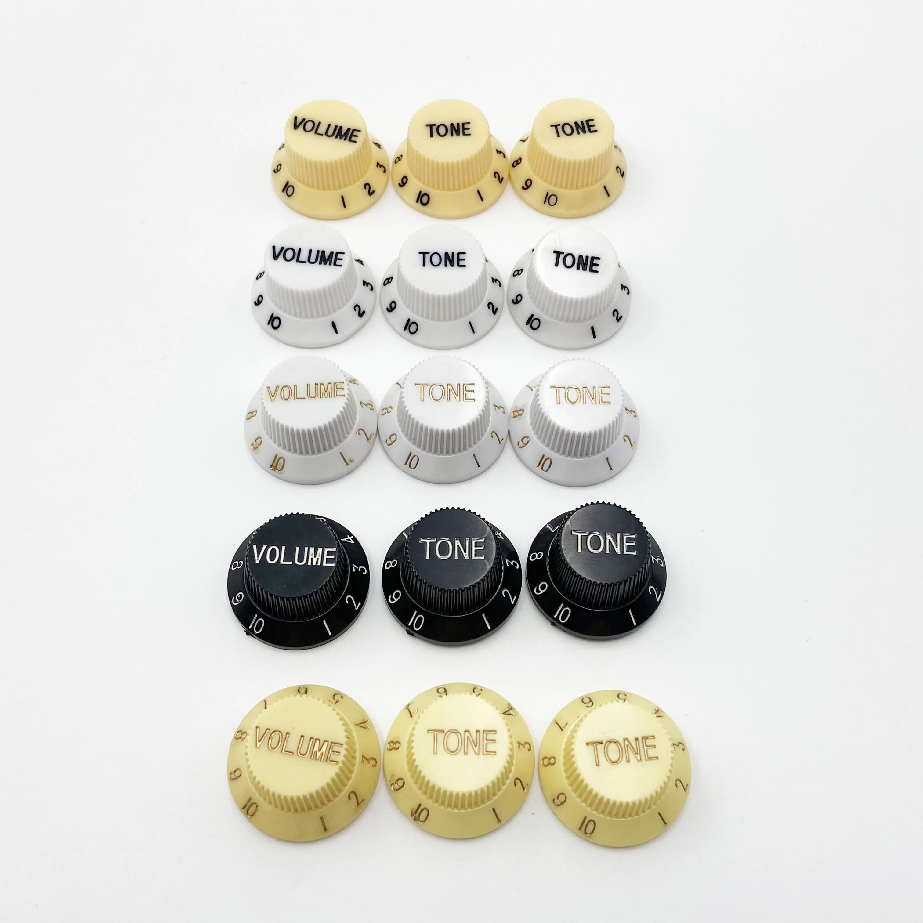 3Pcs/set ST Electric Guitar Knob Caps 1V2T Electric Guitar String Knob Caps Volume V Tone T Knob Guitar Switch Caps
