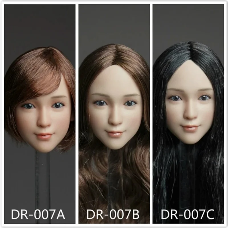 

Fanatic QI AN TOYS DR-007 1/6 Female Soldier Asian Girl Head Carving Model Accessories Fit 12'' Action Figure Body In Stock