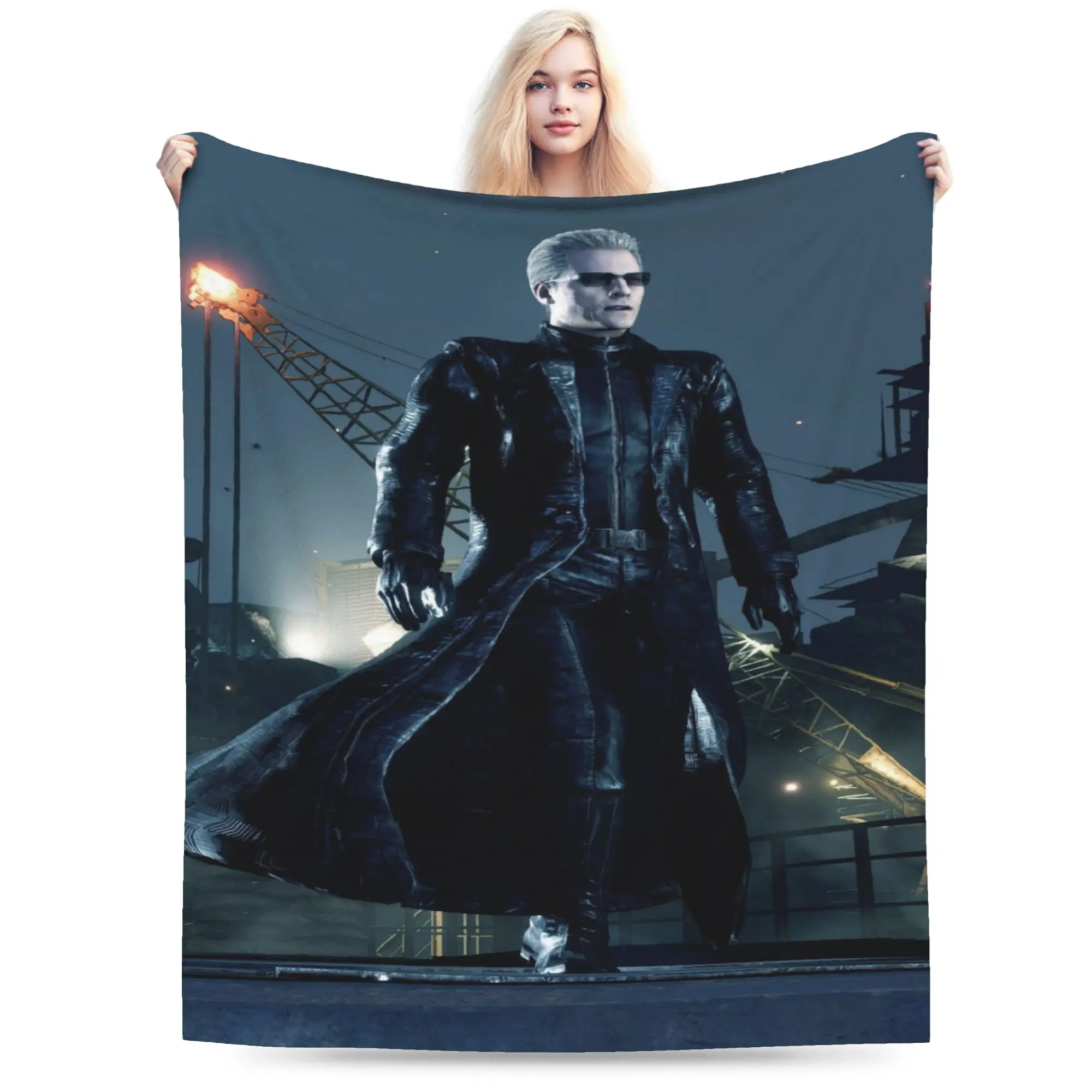 Albert Wesker  Blanket Super Soft Warm  Throw Blankets for Bed 50x60 Inch Multi-size Bedspread