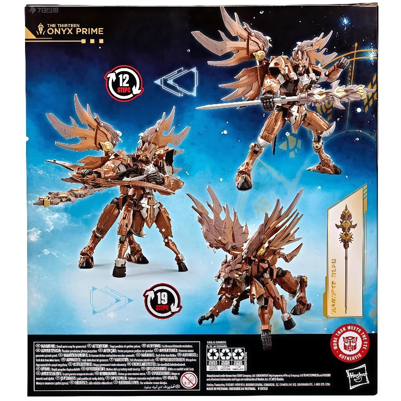 재고 있음 하스브로 트랜스포머 영화 장난감 천상의 군주 시대 L-레벨 오닉스 프라임 애니메이션 액션 피규어 모델 수집 장난감