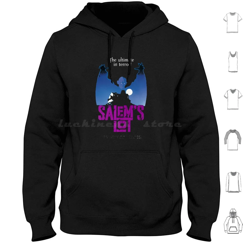 Salem's Lot-Poster Artwork Sudaderas con capucha Manga larga Salems Lot Salem Stephen King Vampiros Brillante Stand Creepshow Tobe