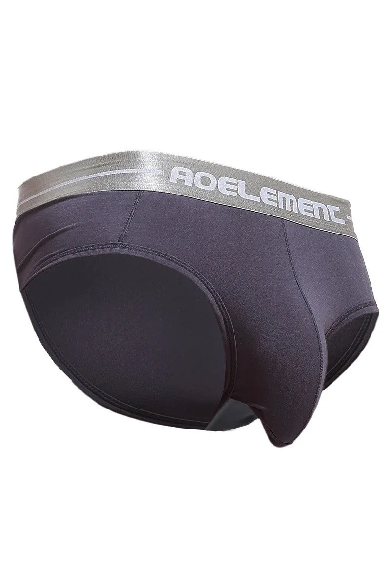 5 قطع من ملابس داخلية رجالية محدبة على شكل حرف U من كريمة Bursa محدبة، سراويل داخلية منفصلة من الحرير الجليدي