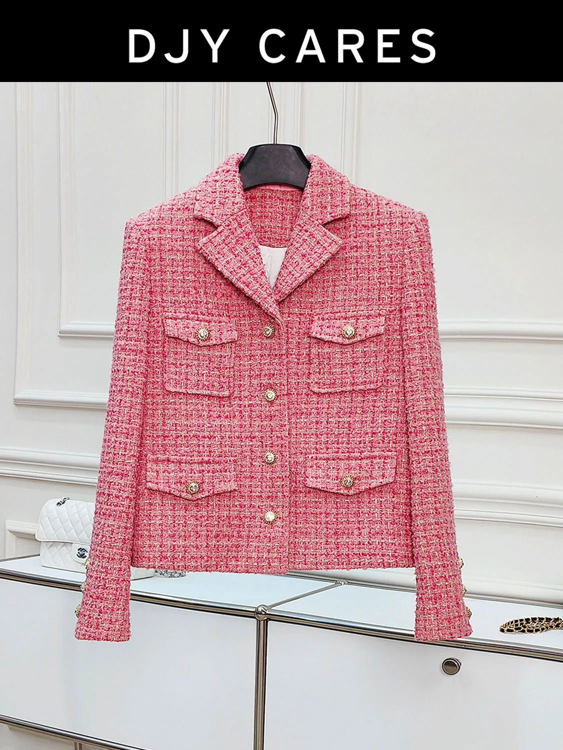 

New Bold woolen autumn and winter cotton fashion jacket top big size