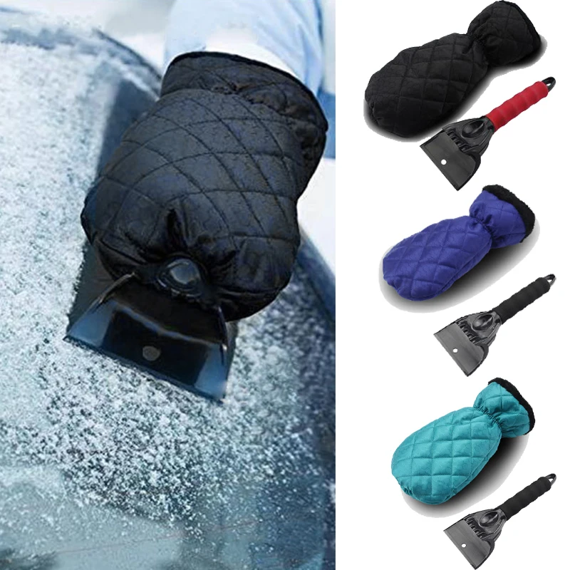 

Автомобильный скребок для удаления льда, лопата с перчатками, инструмент для очистки от обезвоживания, инструмент для очистки снега на лобовом стекле автомобиля