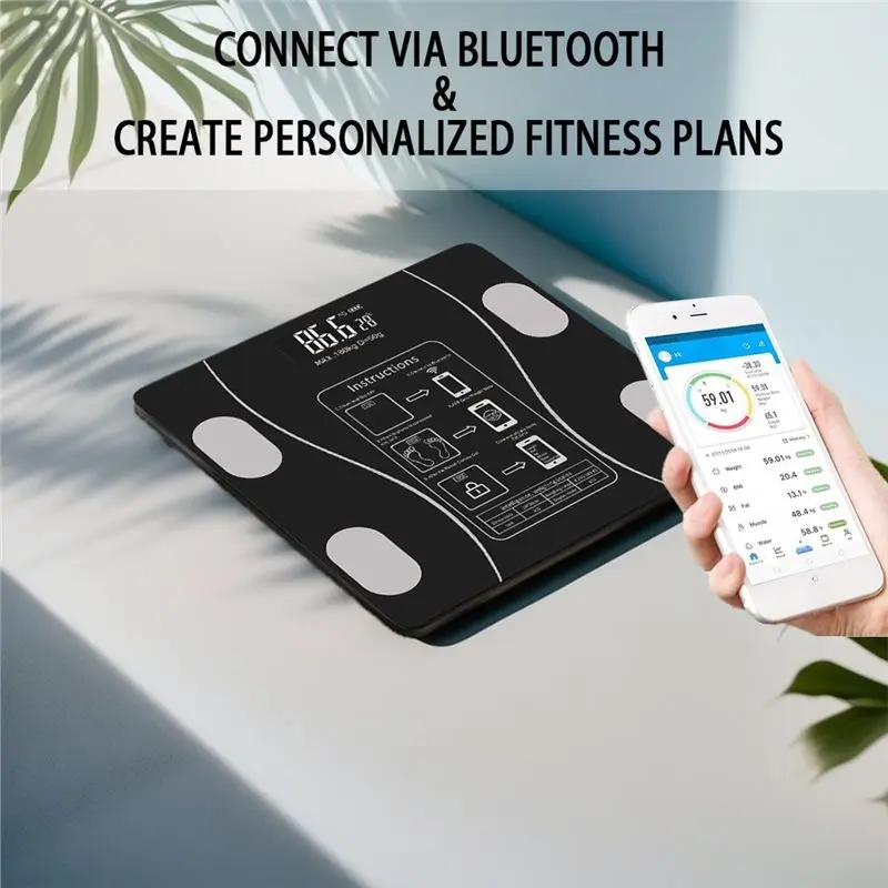 TFORU-For Smart Scale For Body Weight Fat Digital Bathroom Weighing Machine For Accurate BMI Muscle Mass Composition