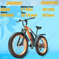 GOGOBEST GF600PLUS Electric Bicycle 1000W Motor 48V20AH Lithium Battery Adult Riding Electric Bike 26*4.0 inch Tire City E-bike