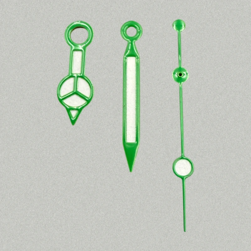 عالية الجودة تعديل الأخضر مضيئة أعتاب بنز 7.75*12*12.5 مللي متر ساعة الأيدي ساعة اكسسوارات لحركة NH35/NH36/4R/7S