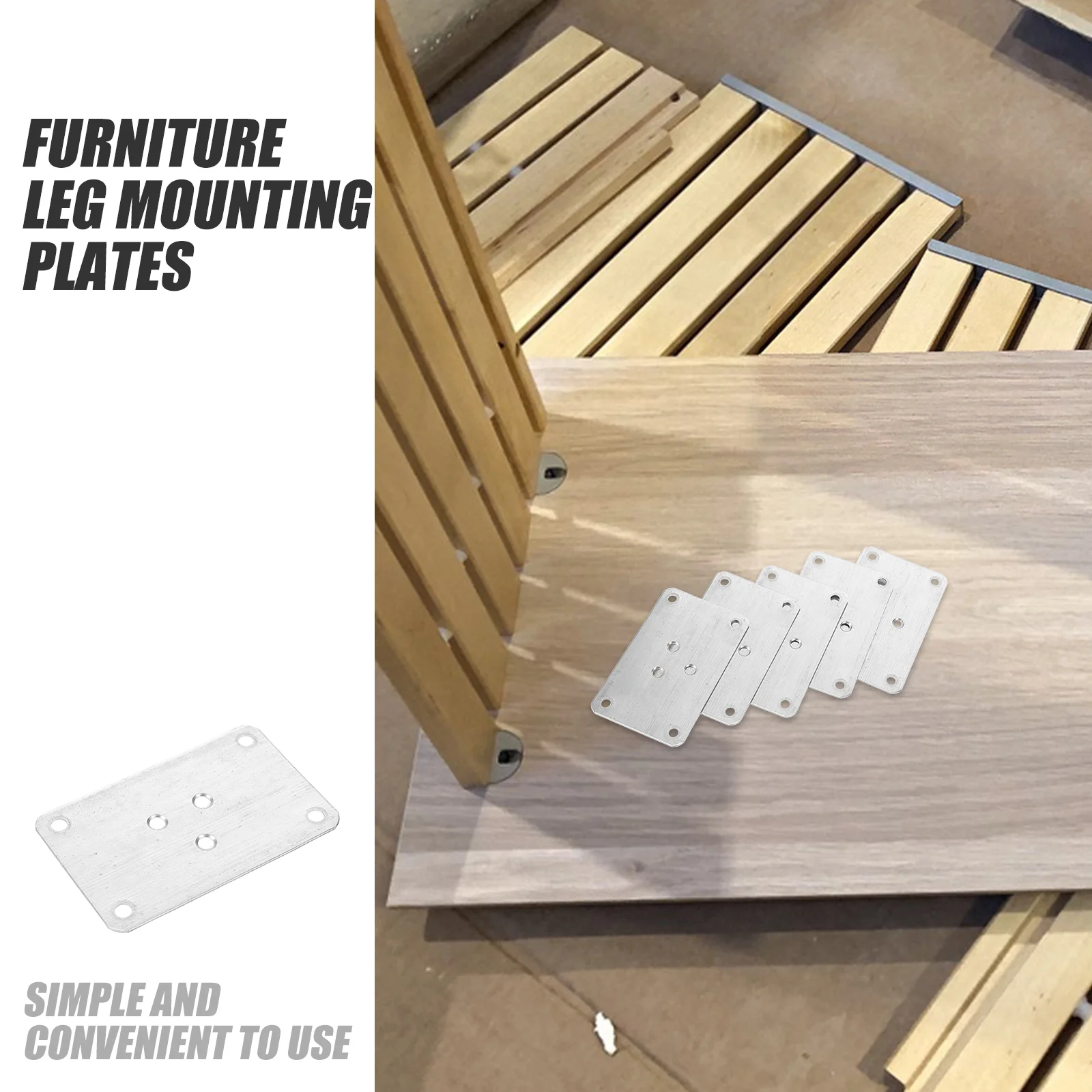 Mounting Plates for Sofa Furniture Leg Attachment Connecting Piece Table Brackets Roof Connectors Feet Repair Legs