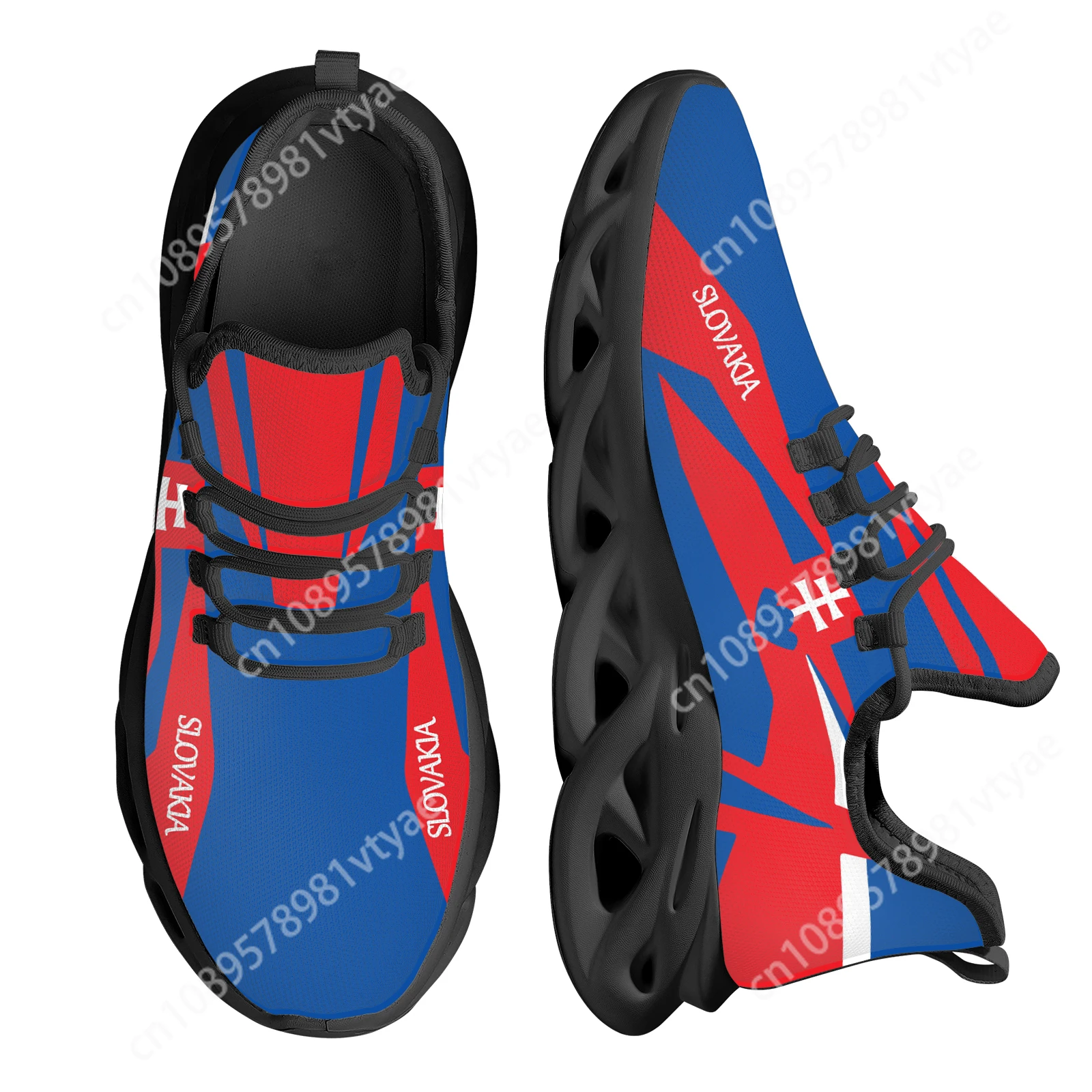 Zapatos Deportivos ligeros a prueba de golpes para Mujer, Zapatos de plataforma con bandera de Eslovaquia hechos a medida, Zapatos de punto para Mujer