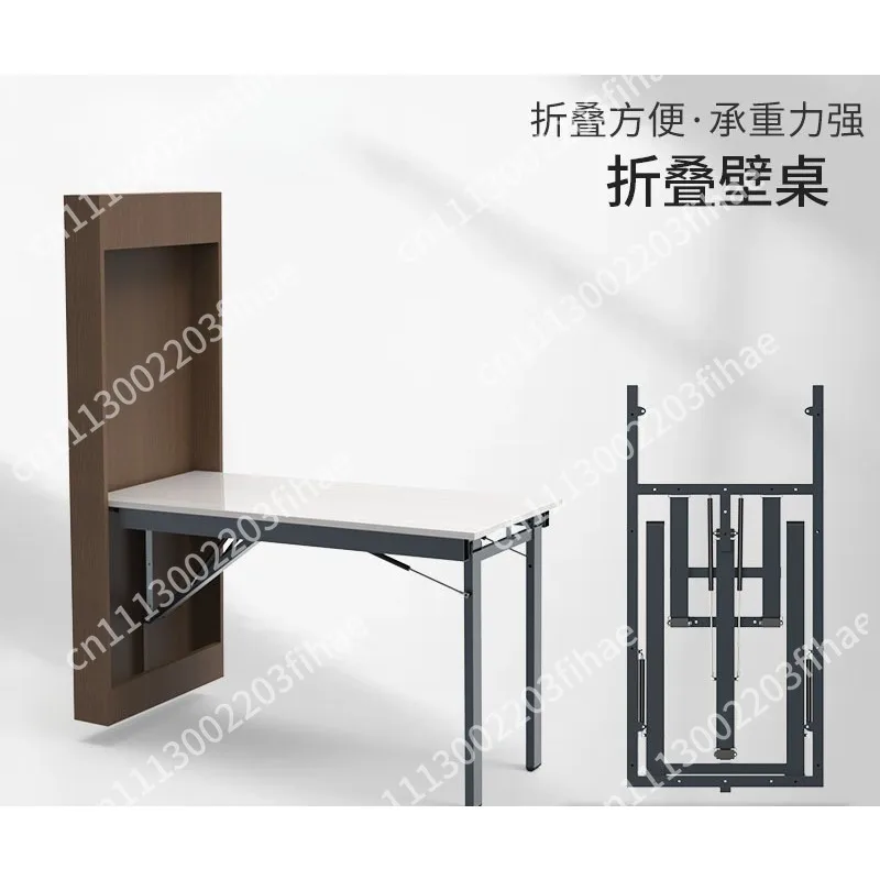 Multifunctional hidden folding dining table, wine cabinet invisible wall-mounted table retractable hidden hardware accessories