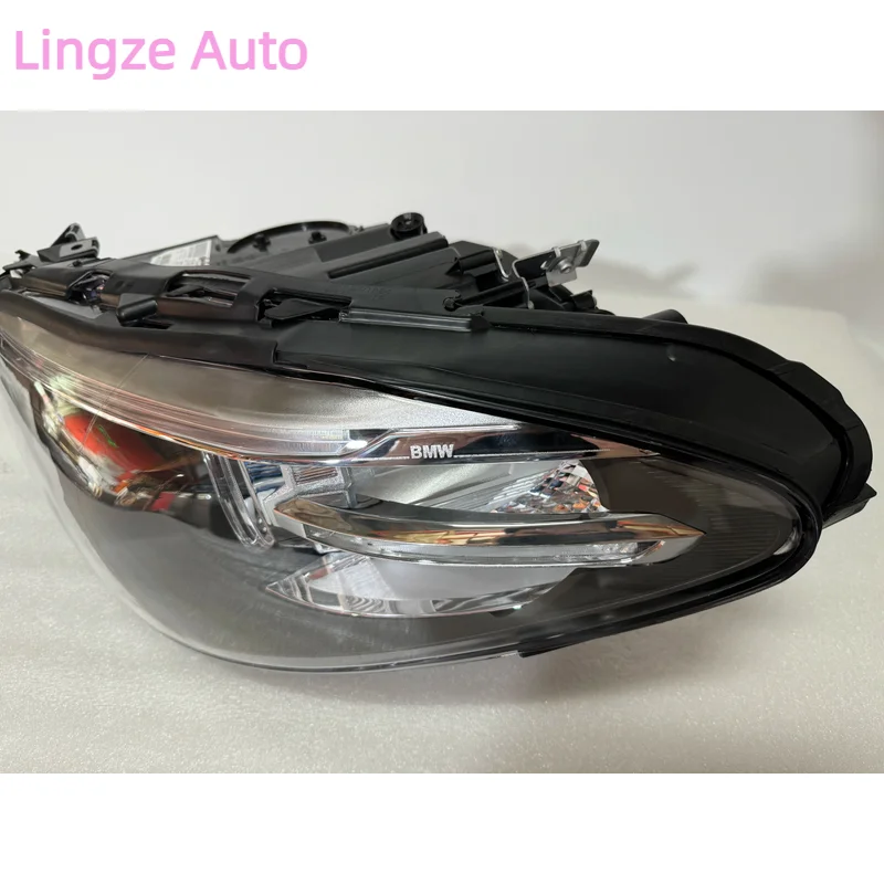 Fit For BMW 5 Headlight 2014-2016 BMW F10 Headlight Angel Eye Xenon Headlamp Half Assembly Plug And Play European Version