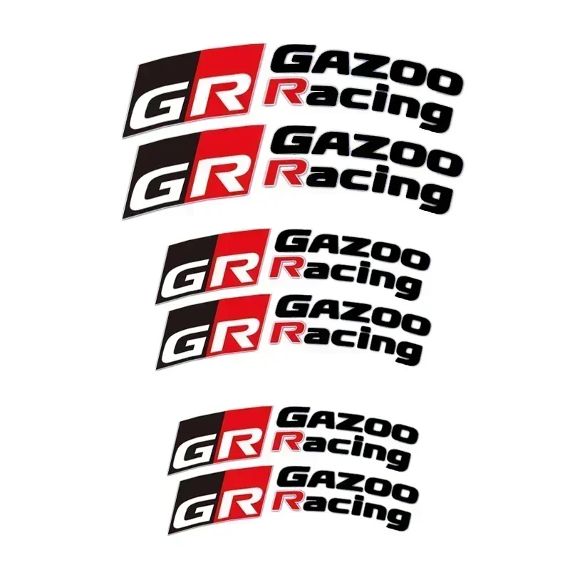 Car Brake Caliper Sticker Heat Resistant Decals for GR GAZOO Racing Logo Auris Pruis C-HR Corolla  CAMRY AYGO Prius For Toyota
