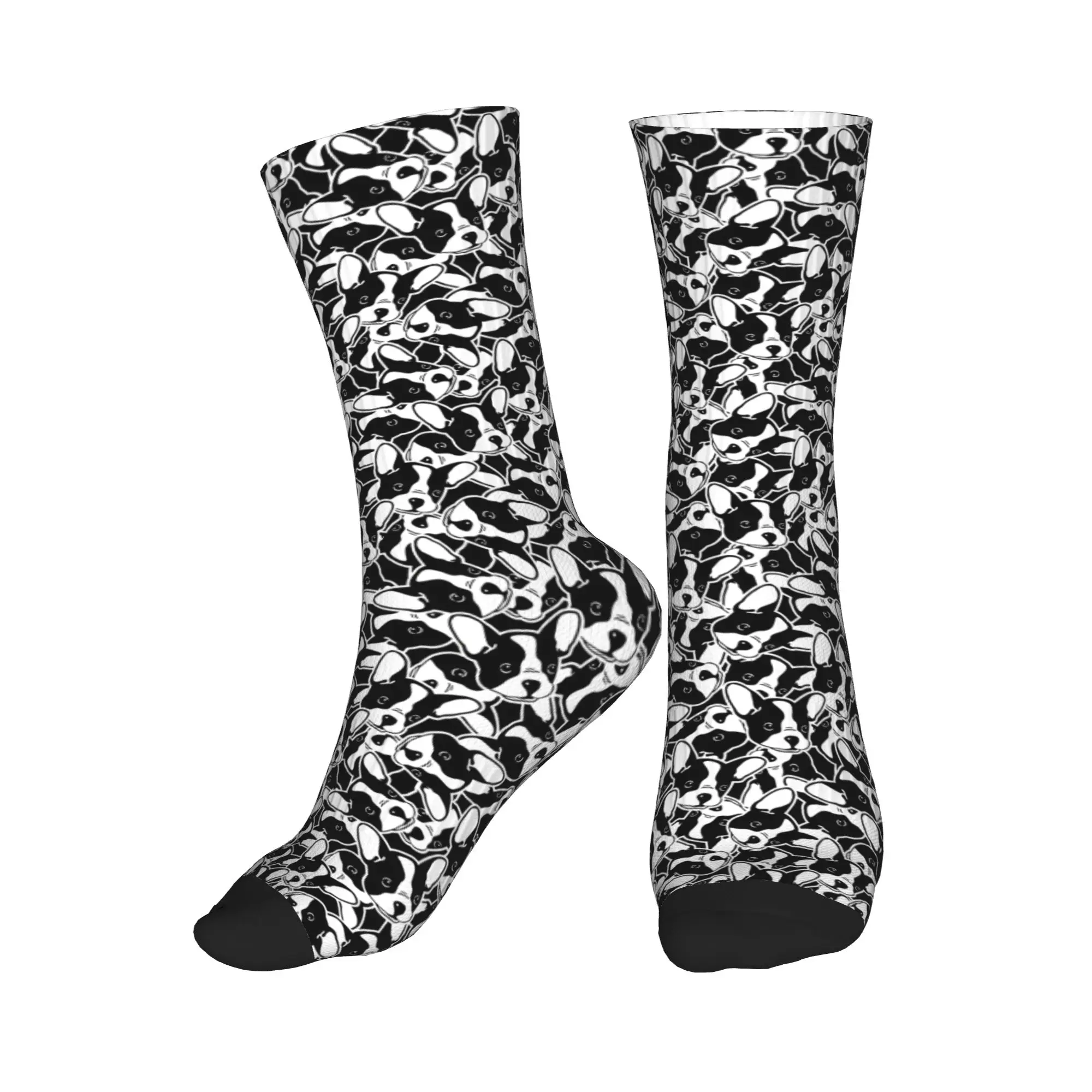 

Cute Printing French Bulldog Socks for Men Women Stretchy Summer Autumn Winter Frenchie Dog Lover Crew Socks