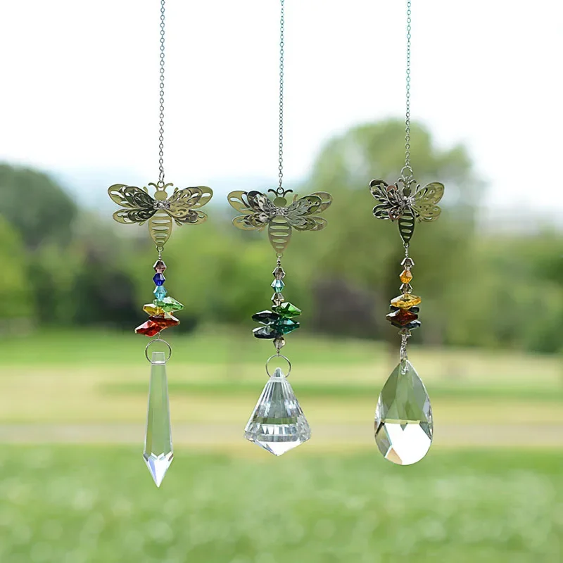 Crystal Prisms Suncatcher Rainbow Chandelier Parts Crystals Home Wedding Decoration Ornaments Angel Figurine Xmas Gifts