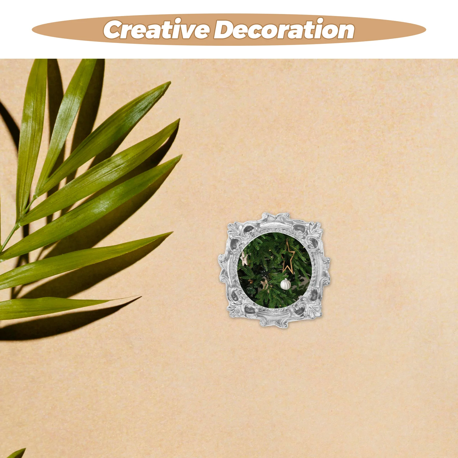 4Pcs Vintage Mini Photo Frame Creative Resin Picture Frames for DIY Home Wedding Scrapbook Supplies Decorative Props