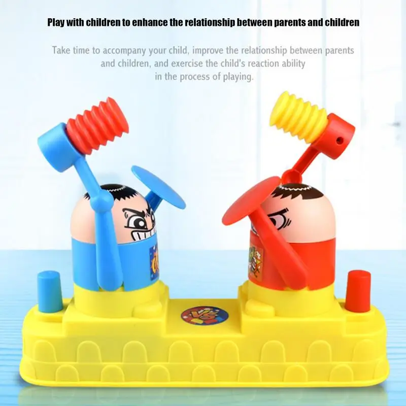 Boxing Board Toy Bright Colors Fighting Toys Wrestling Toys Children Hammer Battle Toy Parent-child Interactive Table Games Soft