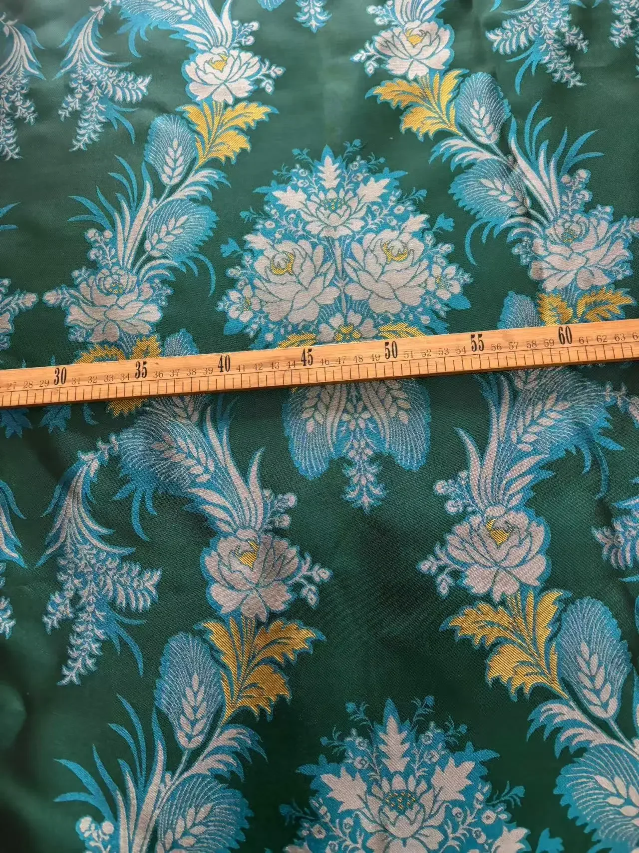 Mongolian  Tibetan Silk Brocade Fabric, Antique European Court Flowers, Cheongsam Clothing Fabric, Handmade DIY Haofu Textiles