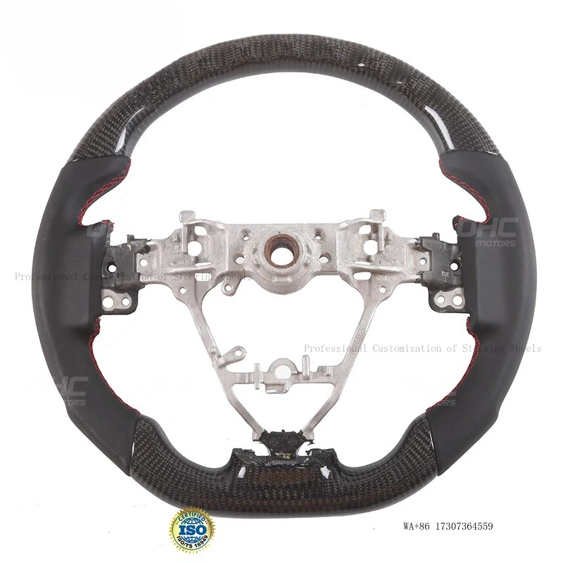 Suitable for Toyota Highlander, Sienna, Hilux overseas models, Harrier 60 modified carbon fiber steering wheel
