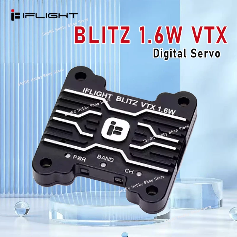 

IFlight BLITZ 1.6W VTX High Power 5.8G 40CH PitMode 25mW 400mW 800mW 1600mW Adjustable FPV Long Distance Video Transmitter 30.5