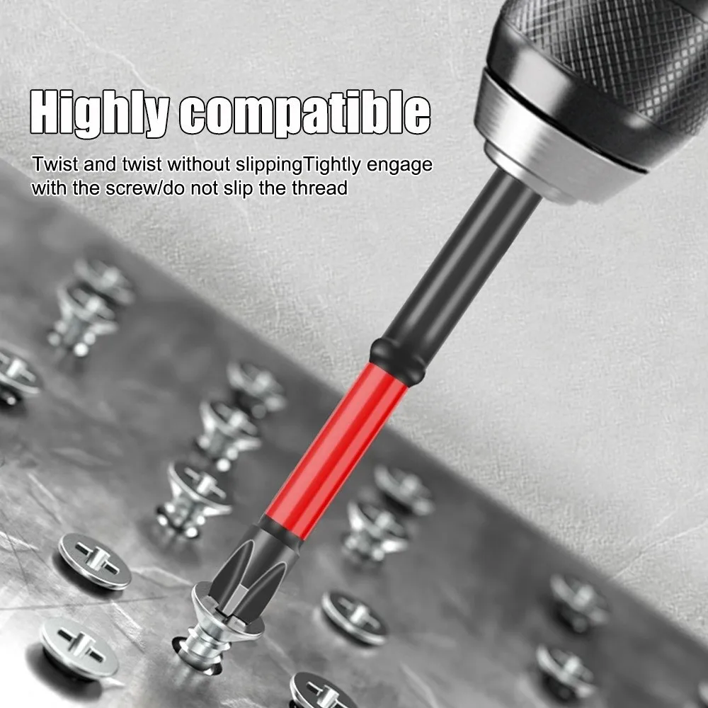 5/10Pcs 1/4 Inch Lmpact Screwdriver Bit Set 65/110mm Magnetic Cross Slot Screw Driver Bit Hex Shank Electric Screwdrivers