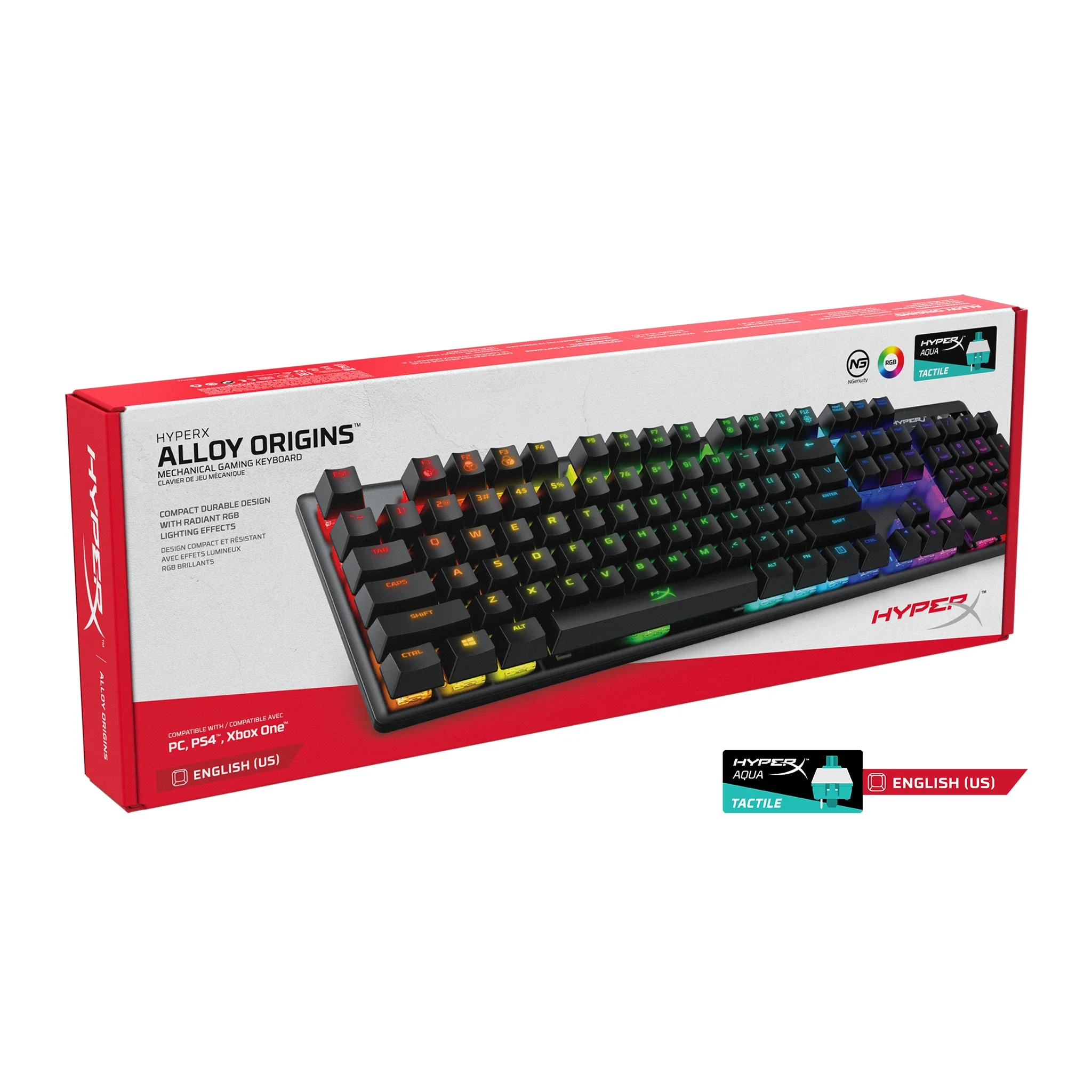 Teclado do jogo Hyper x Alloy, tamanho completo, best-seller, 2023