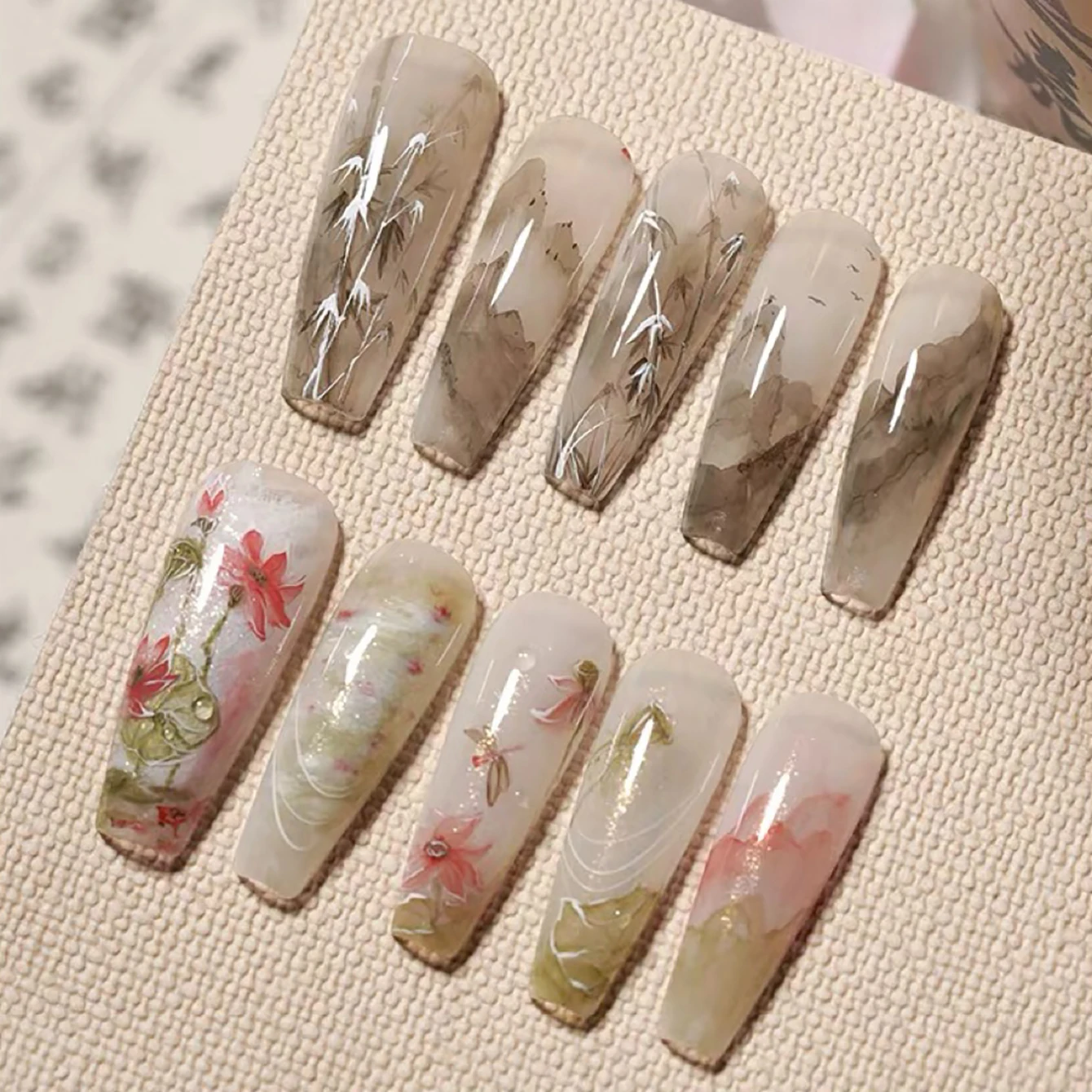 MIANEL 2026 Neuer Antiker Chinesischer Stil Orientalisches Tuschemarmor-Muster Farbverlauf Klares Aquarell-Nagelmischflüssigkeit für Nagelkunst – Detail 15