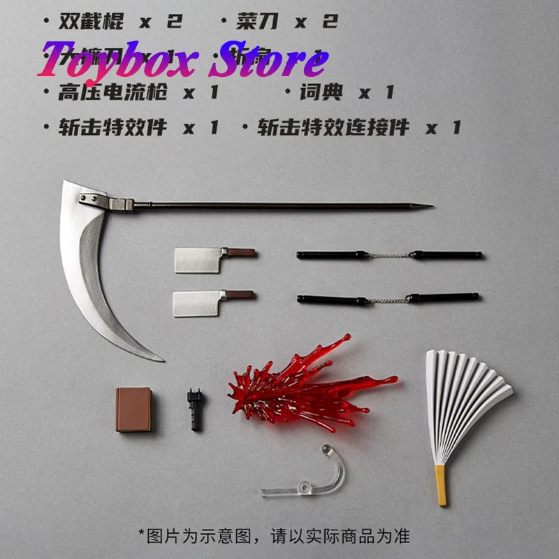 Maßstab 1:10 Soldat Mini Sense Blut Stück Spezialeffekt Buch Modell Zubehör Tasche für 7