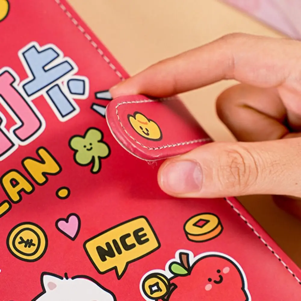 Wallet Storage Saving Money Binder PU Leather Handbook Planner Organizer Cash Envelopes 50Sheets Account Book Unisex