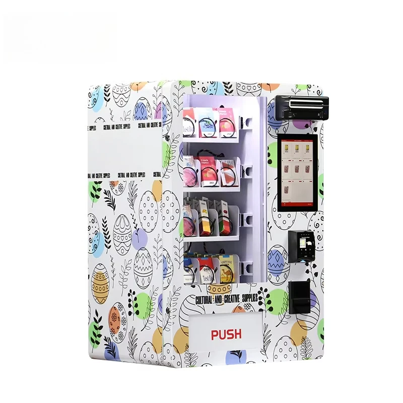Wall Mounted ID Scanner Credit Card Reader Cash Smoking Cigarette Tobacco Vending Machine with ID Age Verification Customized