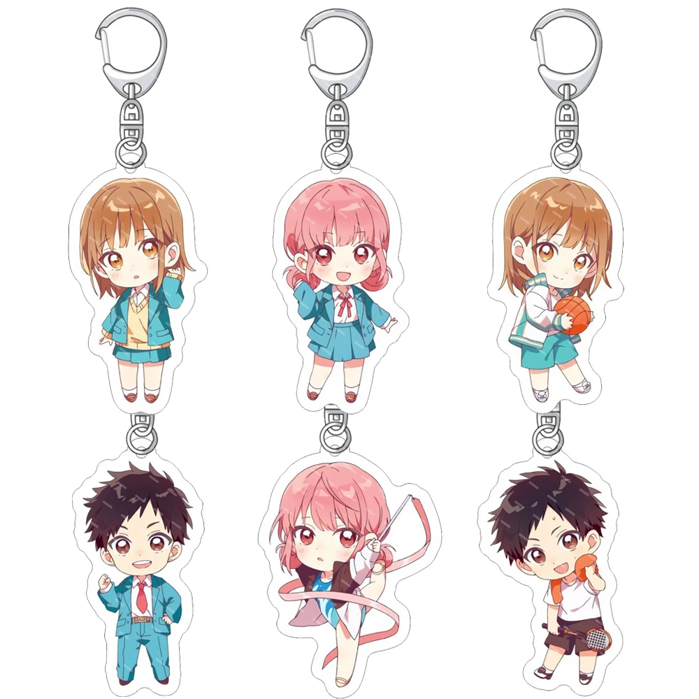 Blue Box Acrylic Keychain Figures Taiki Inomata Chinatsu Kano Hina Chono Anime Cosplay Keyring Bag Pendant Decor Props Xmas Gift